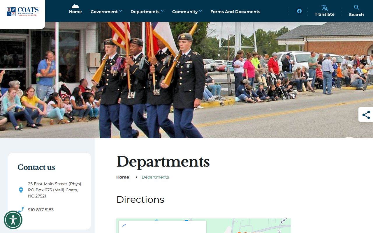 Coats court docket and Town Hall record source