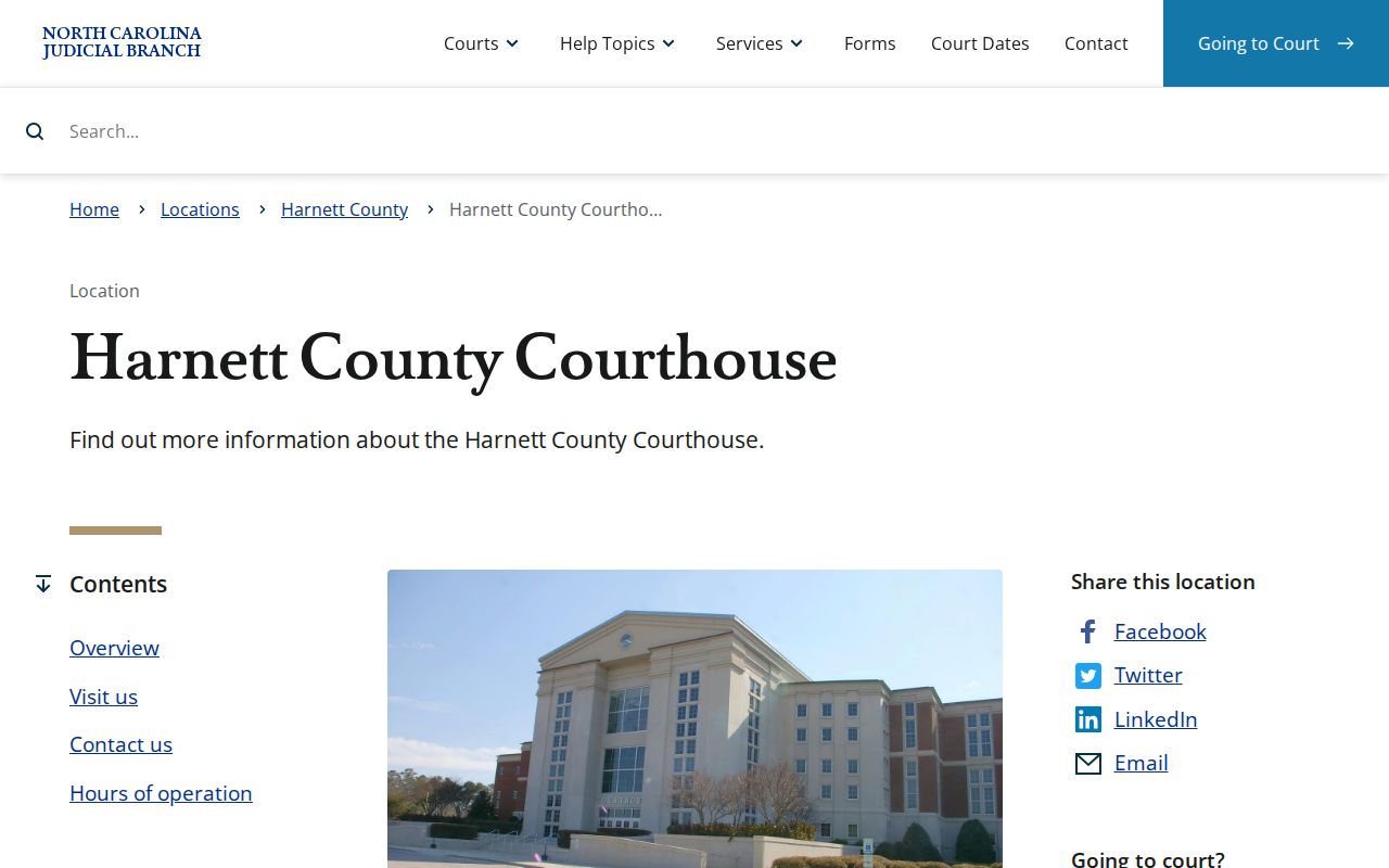 Harnett County court docket courthouse source
